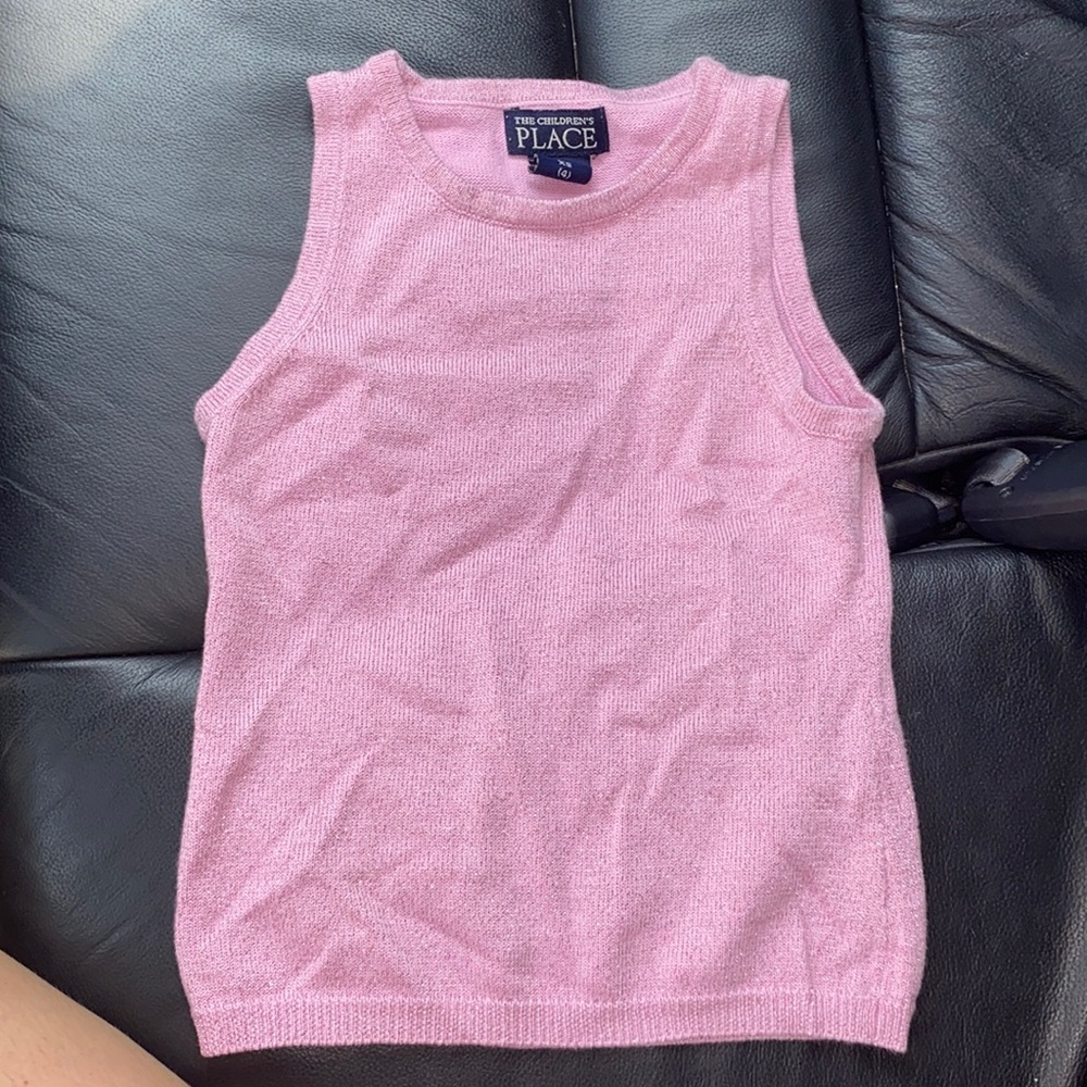 Sparkly pink children’s tank top